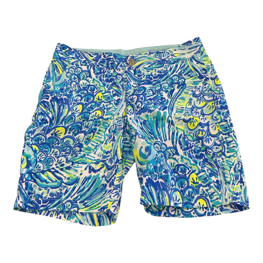Shorts Designer By Lilly Pulitzer In Blue & Green, Size:10