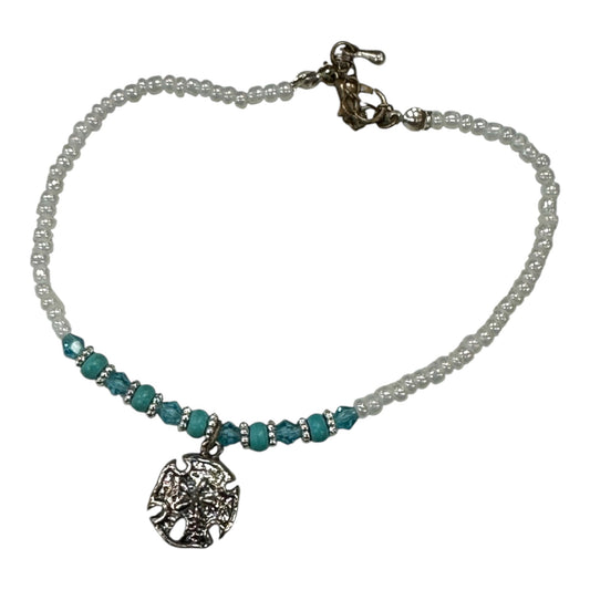 Anklet By Clothes Mentor In Blue & White