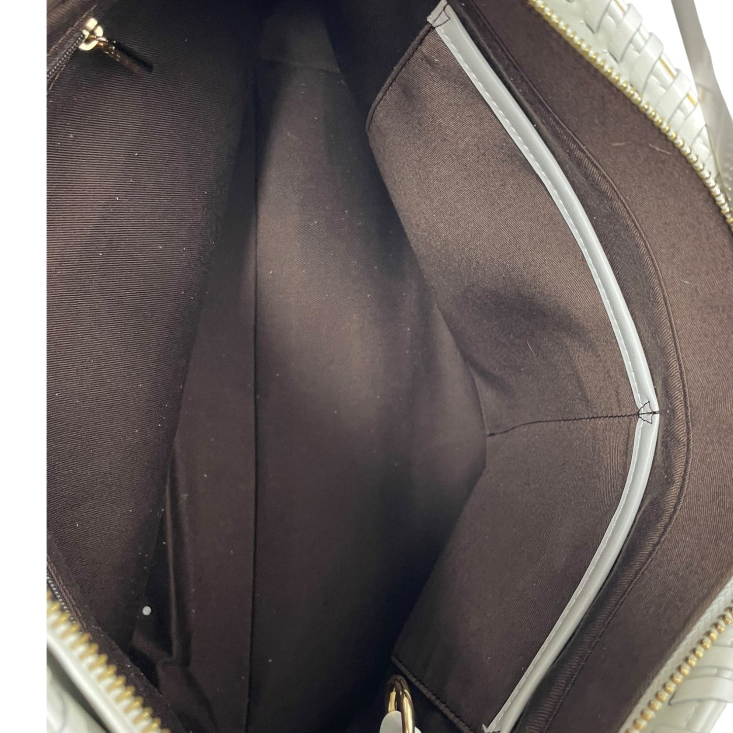 Handbag Leather By St. John, Size: Medium