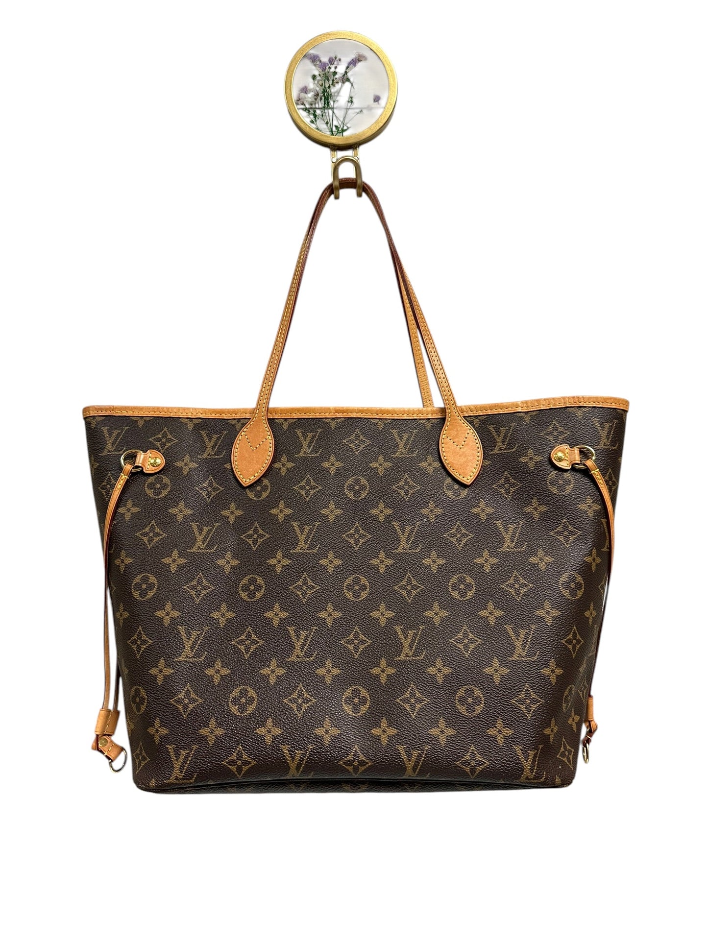 Tote Luxury Designer By Louis Vuitton In Brown & Tan, Size:Large