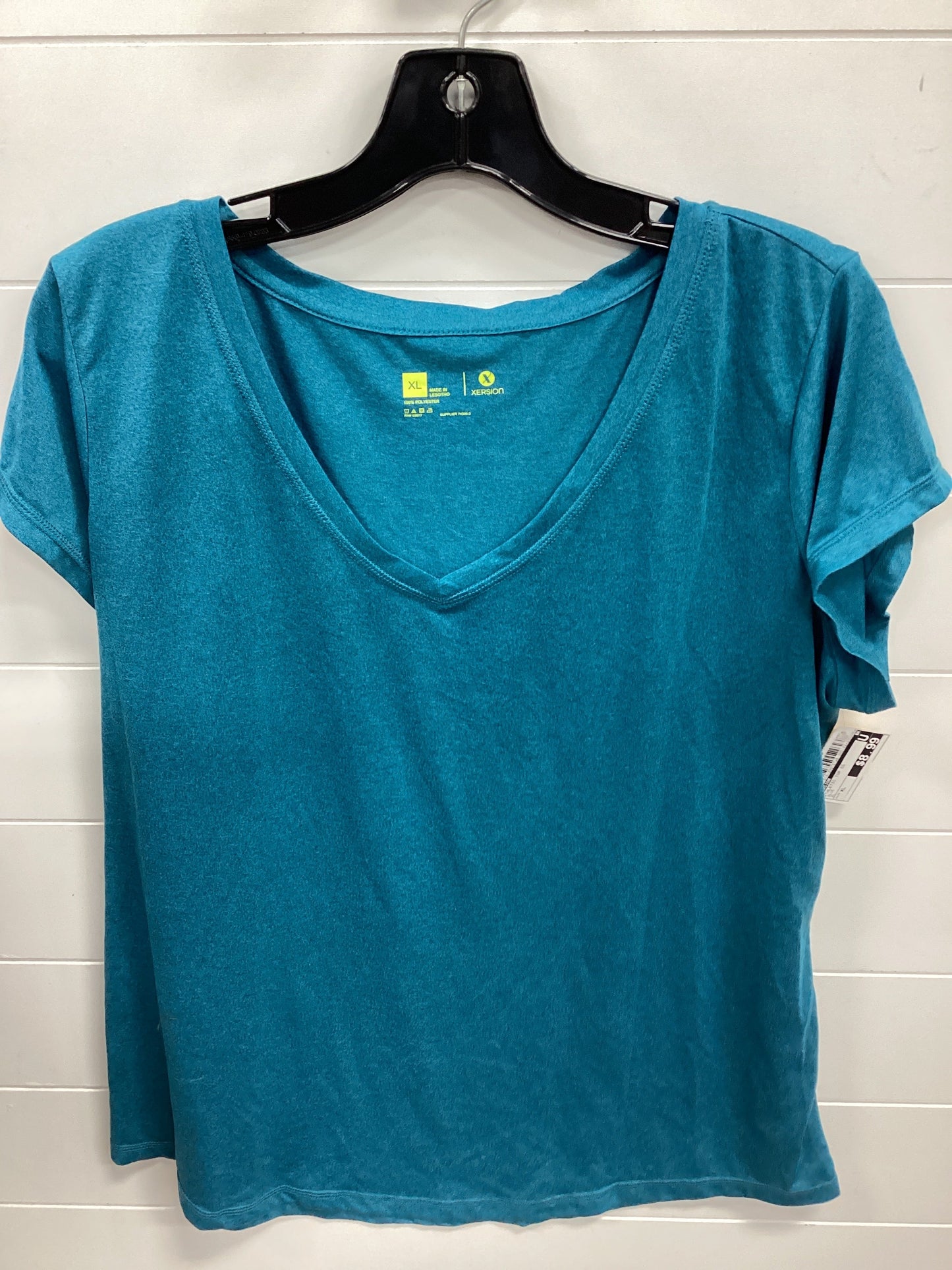 Athletic Top Ss By Xersion In Blue, Size:Xl