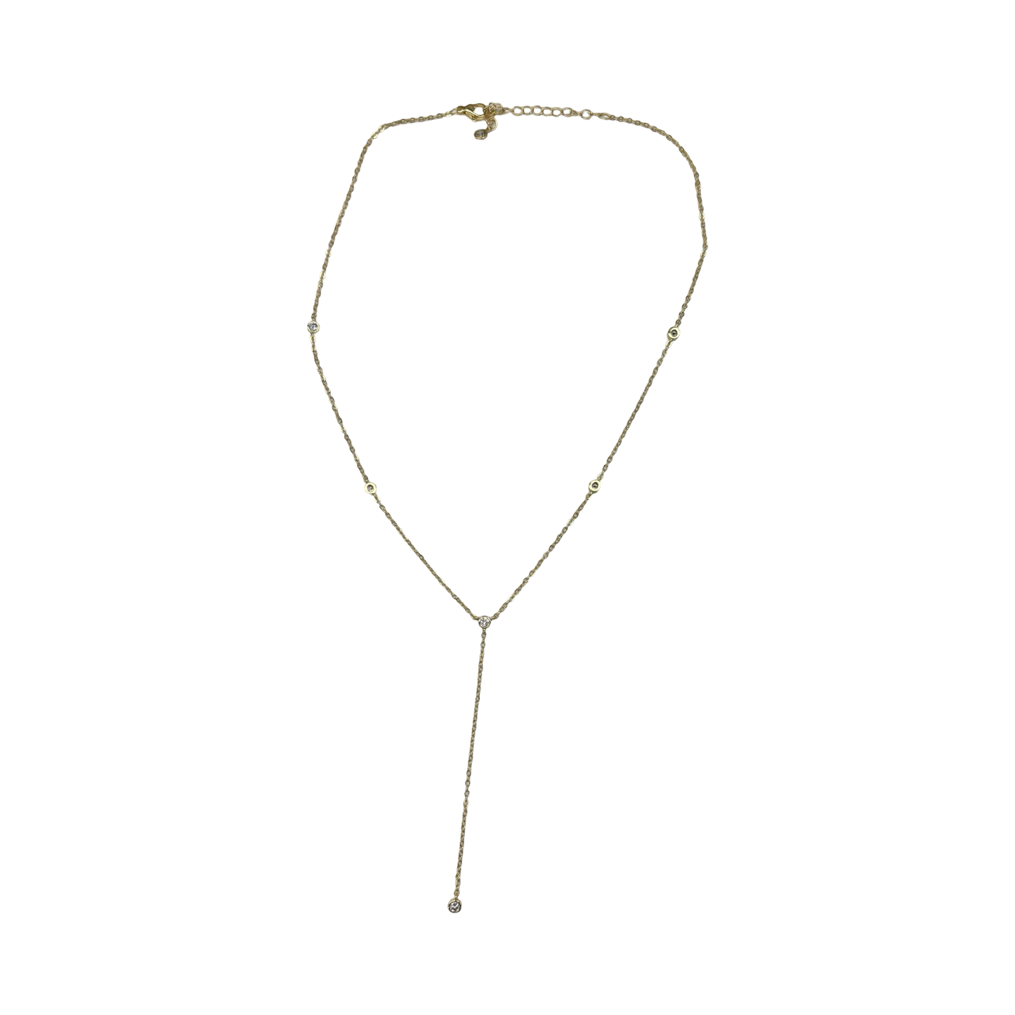 Necklace Lariat & Y-Drop By Clothes Mentor In Gold