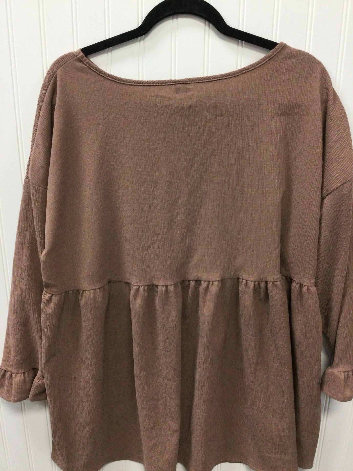 Top Ls By Emery Rose In Brown, Size:1X