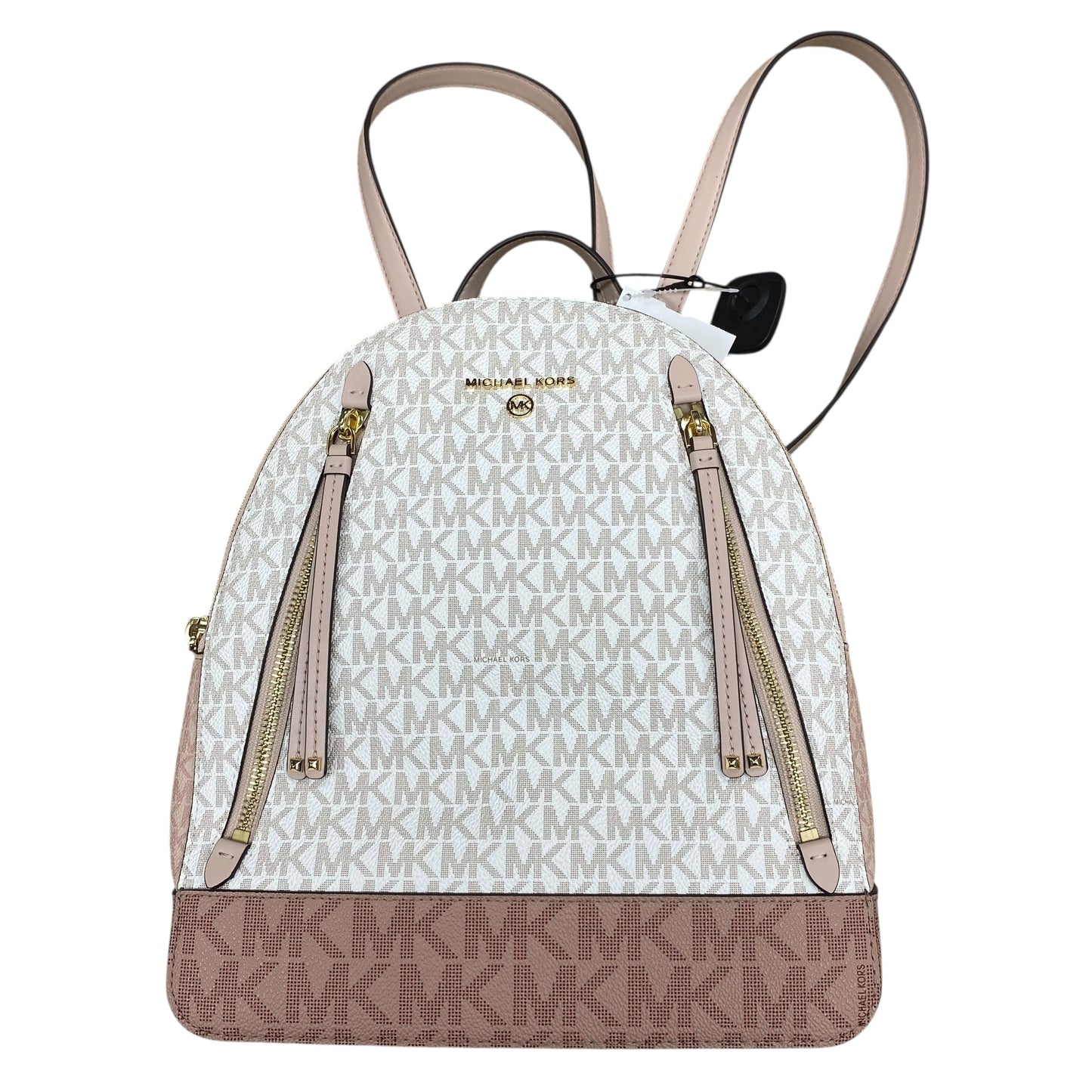 Backpack Designer By Michael Kors In Pink & Tan, Size:Medium