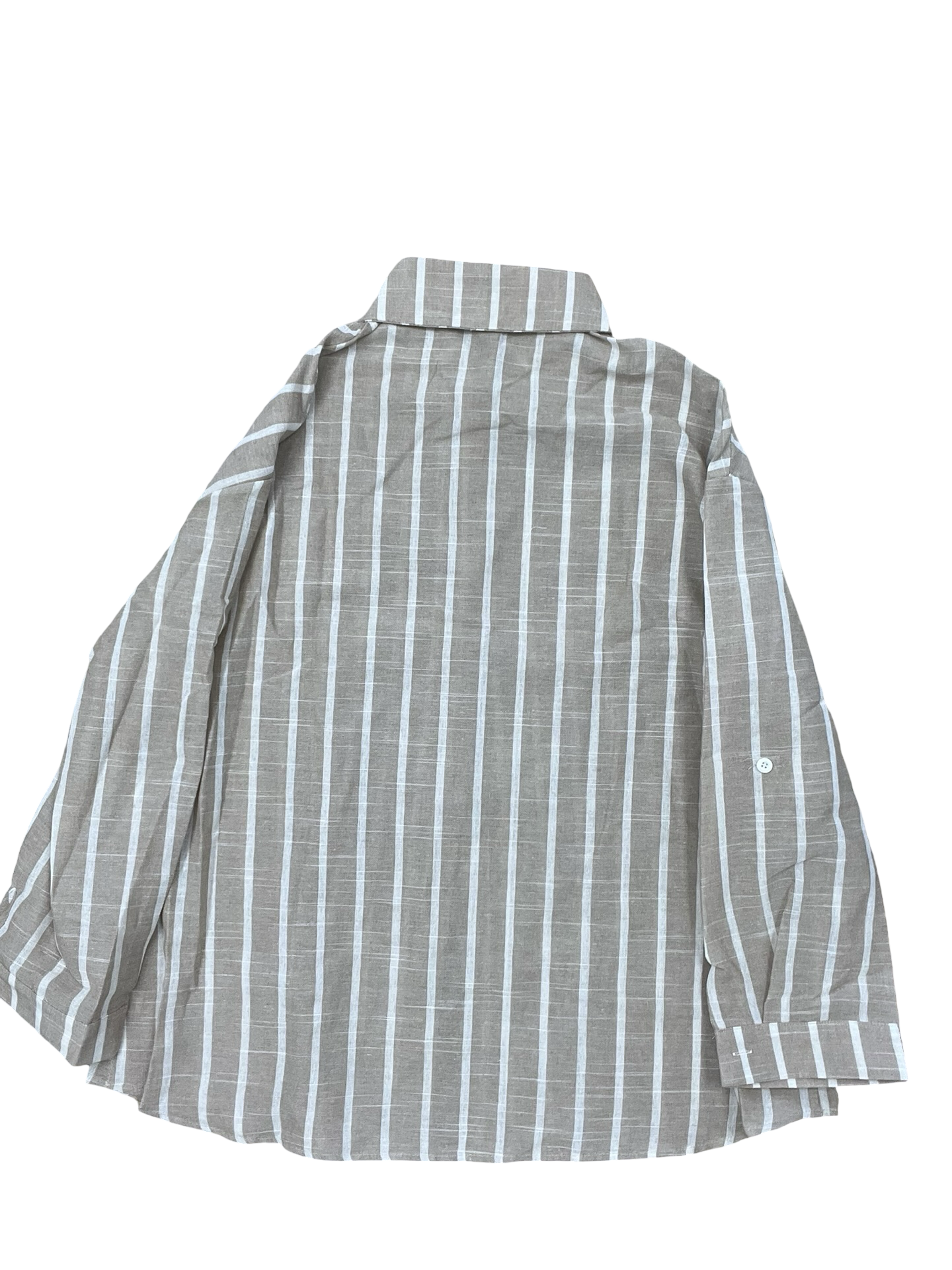 Blouse Ls By Clothes Mentor In Tan, Size:L