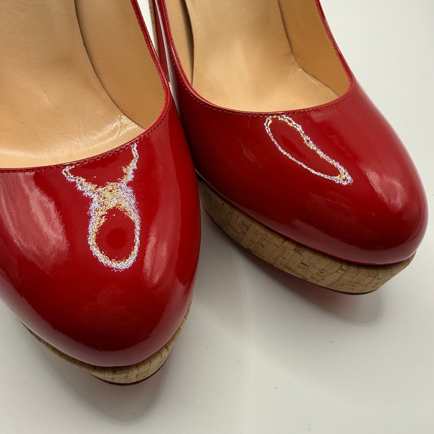 Shoes Luxury Designer By Christian Louboutin In Red, Size: 10.5