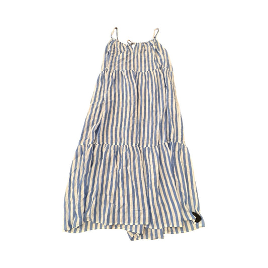 Dress Casual Maxi By Old Navy In Blue & White, Size:1X