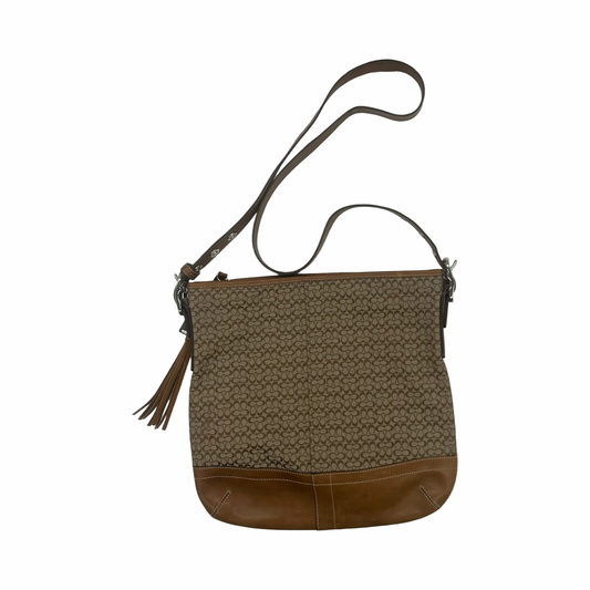Crossbody Designer By Coach In Brown, Size:Medium