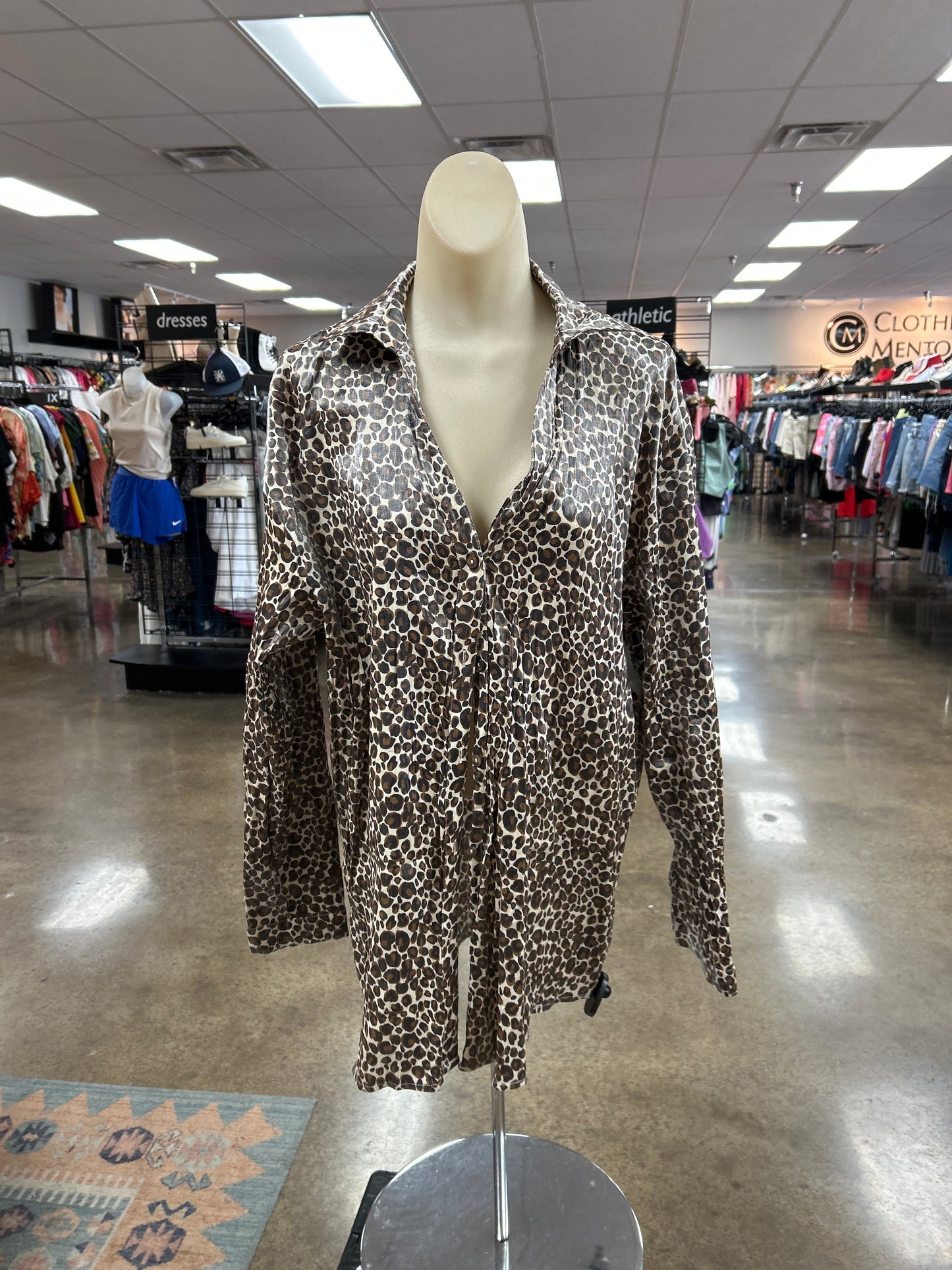 Top Ls By Entro In Animal Print, Size:Xl