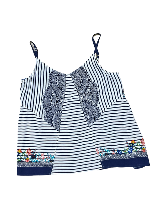 Top Sleeveless By Cabi In Blue, Size:S