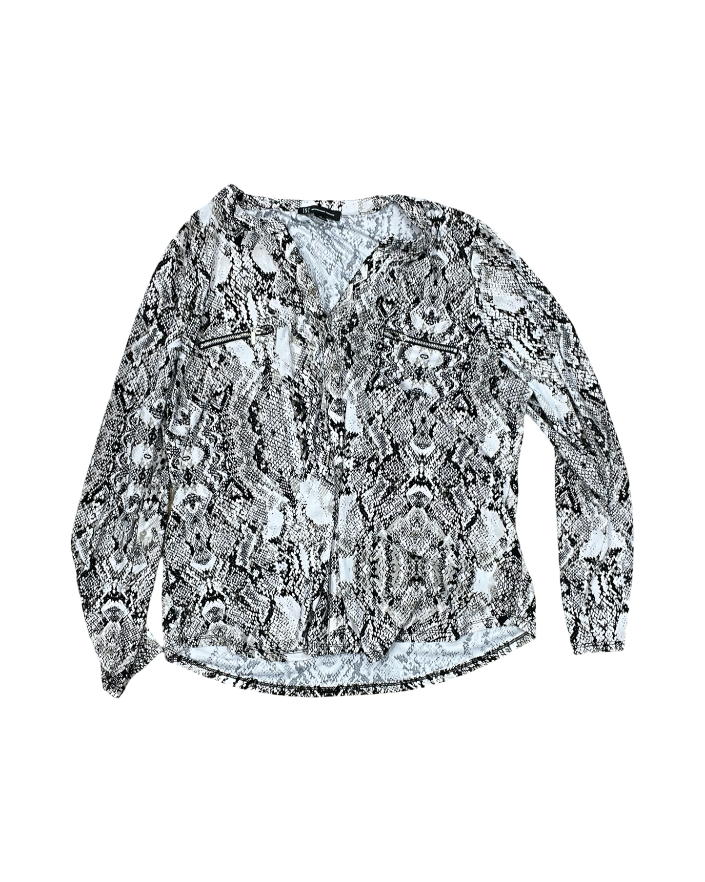 Top Ls By Inc In Brown & White, Size:Xl