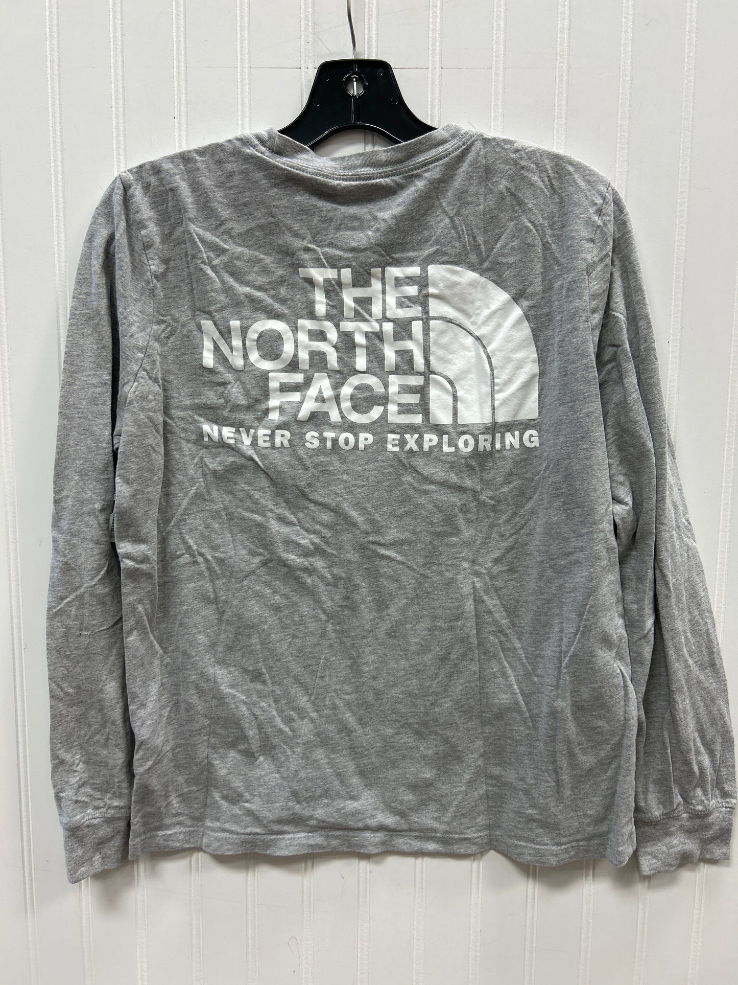 Athletic Top Ls Crewneck By The North Face In Grey, Size:M