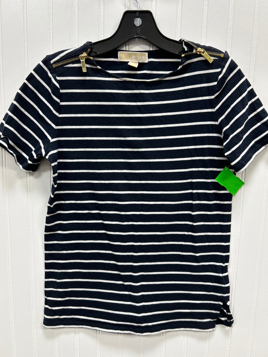 Top Ss By Michael By Michael Kors In Navy, Size:M