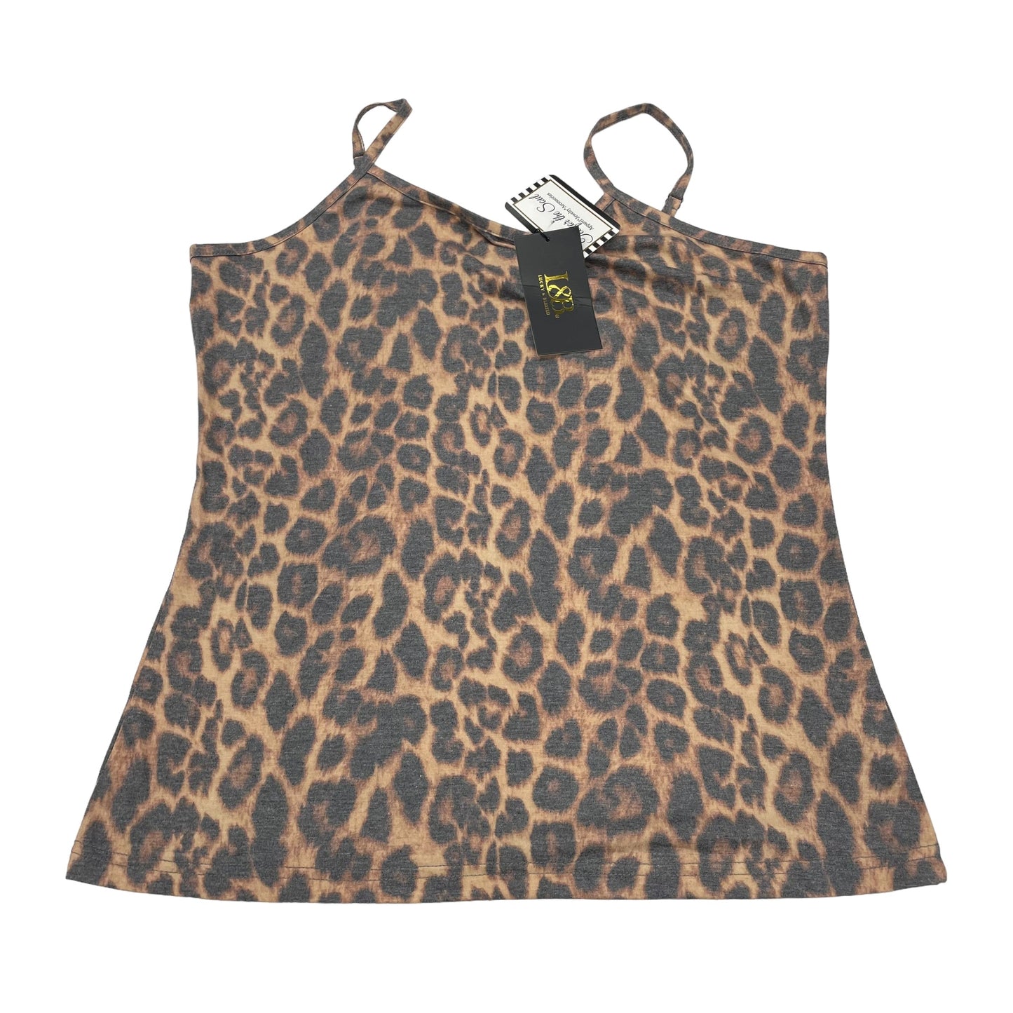 ANIMAL PRINT    CLOTHES MENTOR TOP SLEEVELESS, Size XL