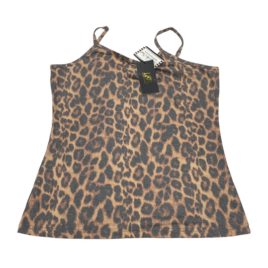 ANIMAL PRINT    CLOTHES MENTOR TOP SLEEVELESS, Size XL