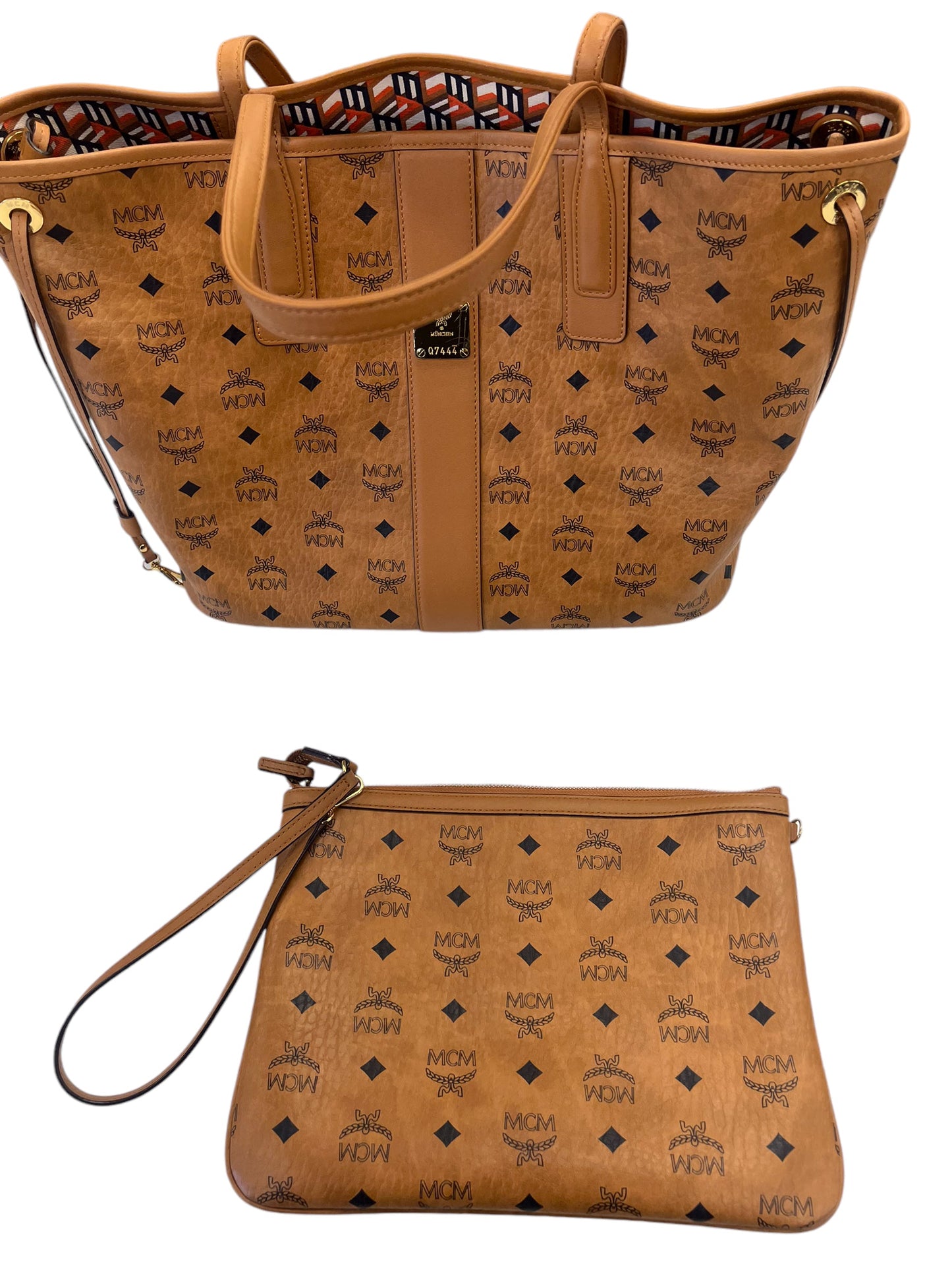 TOTE LUXURY DESIGNER by MCM In BROWN, Size: MEDIUM