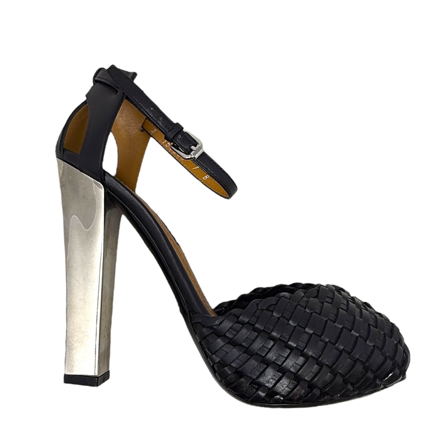 Kaelan Basket Weave Sandal By Ralph Lauren Purple Label In Black, Size: 7