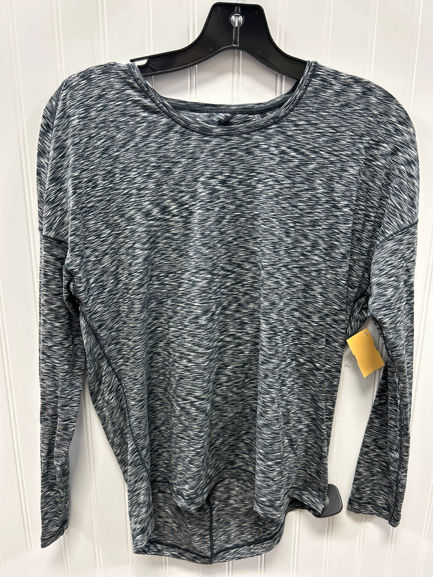 Athletic Top Ls Collar By Lululemon In Grey, Size:S