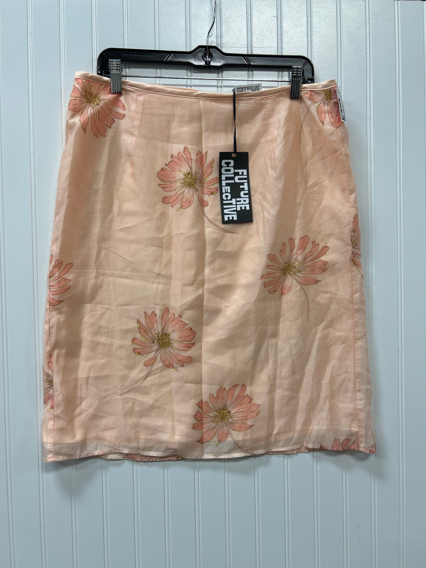 Skirt Midi By Future Collective In Coral, Size:12