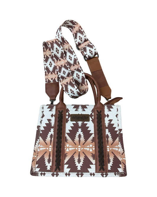 Crossbody By Wrangler In Brown & Cream, Size:Medium