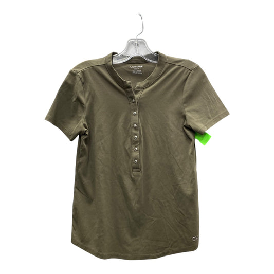 Top Ss By Calvin Klein In Green, Size:S