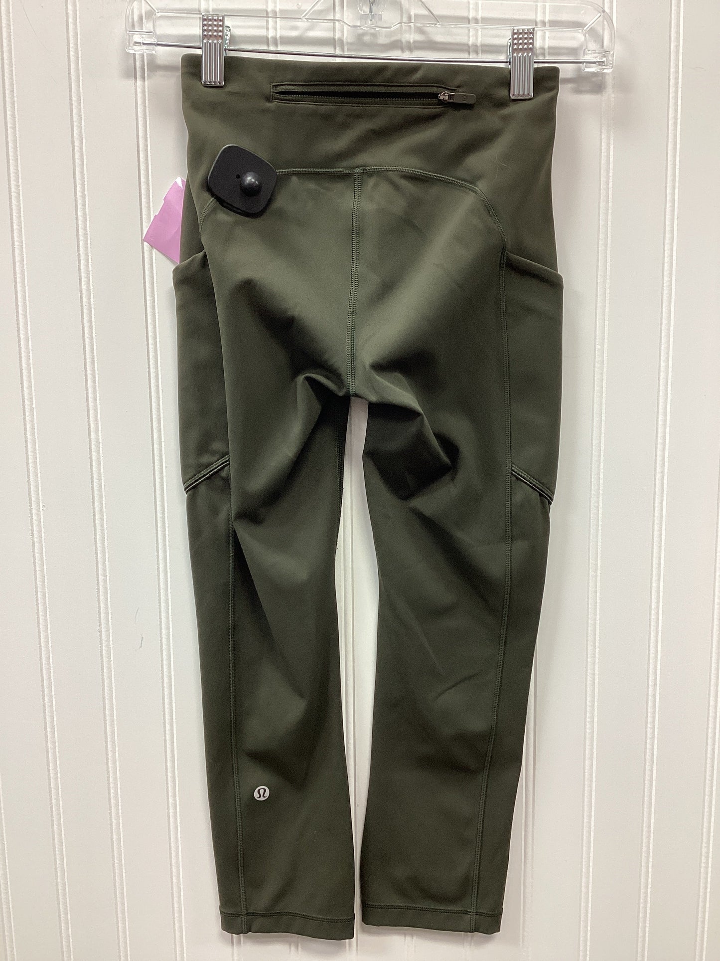 Athletic Leggings Capris By Lululemon In Green, Size:2