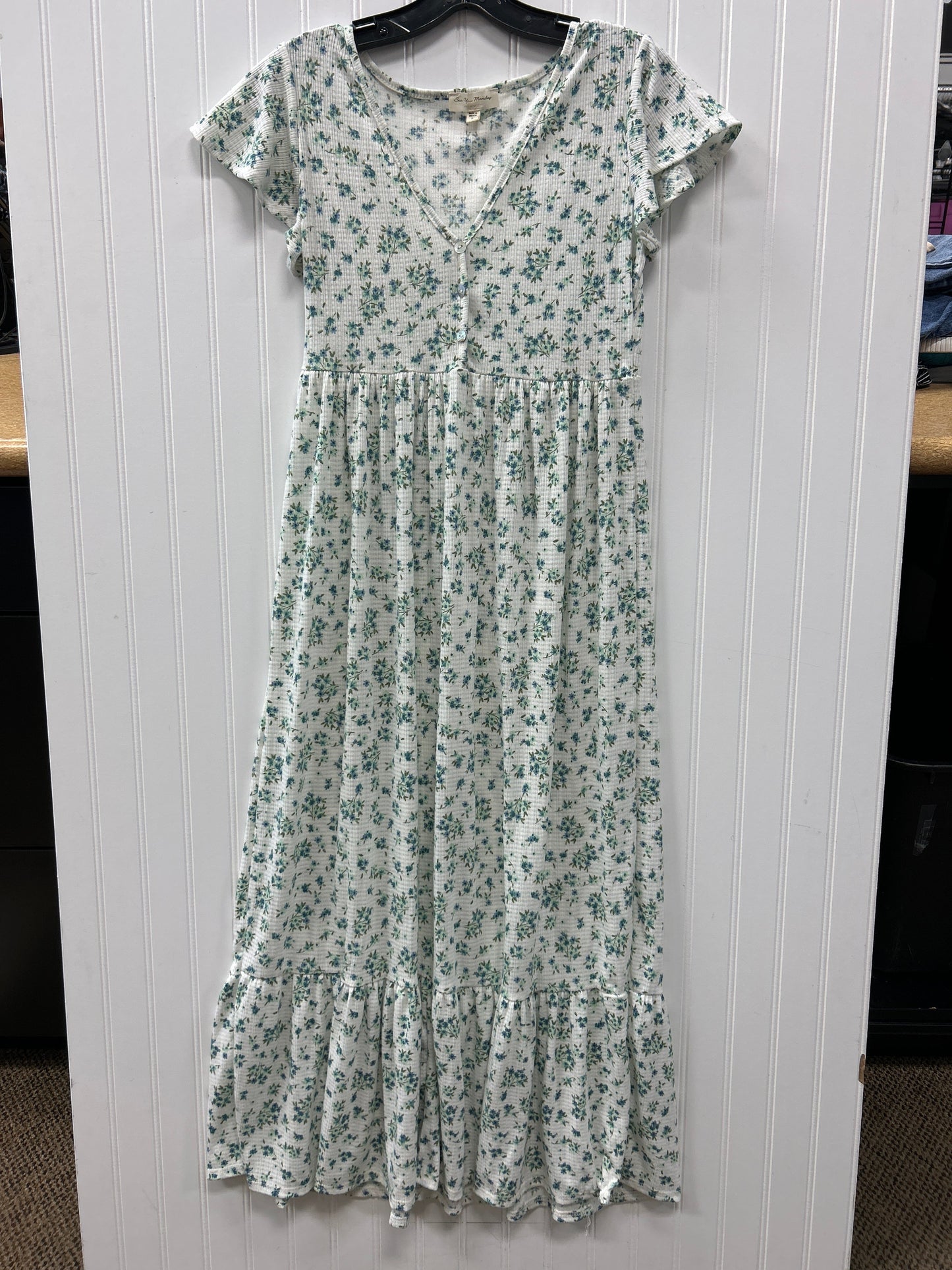 Dress Casual Maxi By See You Monday In Floral Print, Size:L