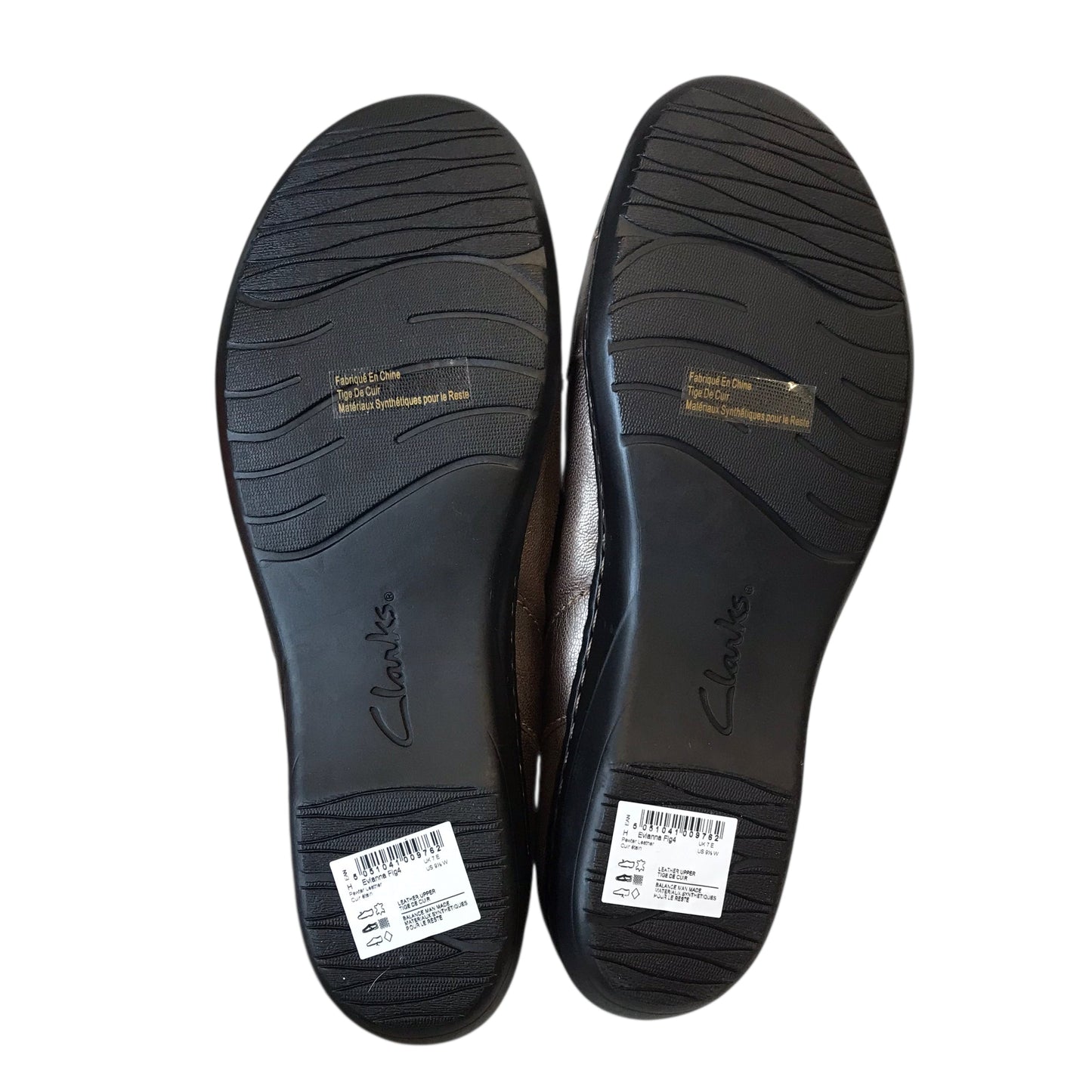 Shoes Flats By Clarks In Bronze, Size:9.5