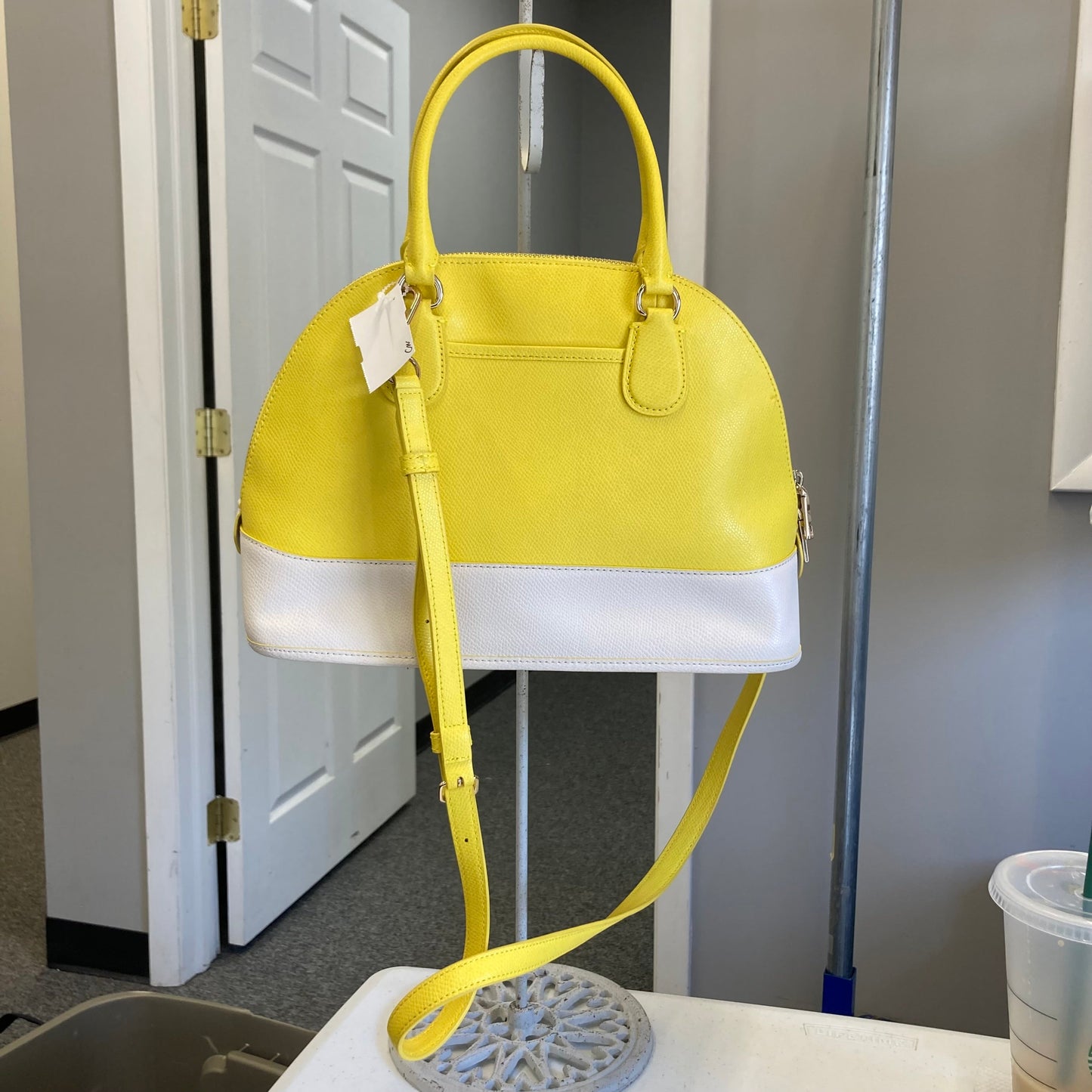Handbag Designer By Coach In Yellow, Size:Medium