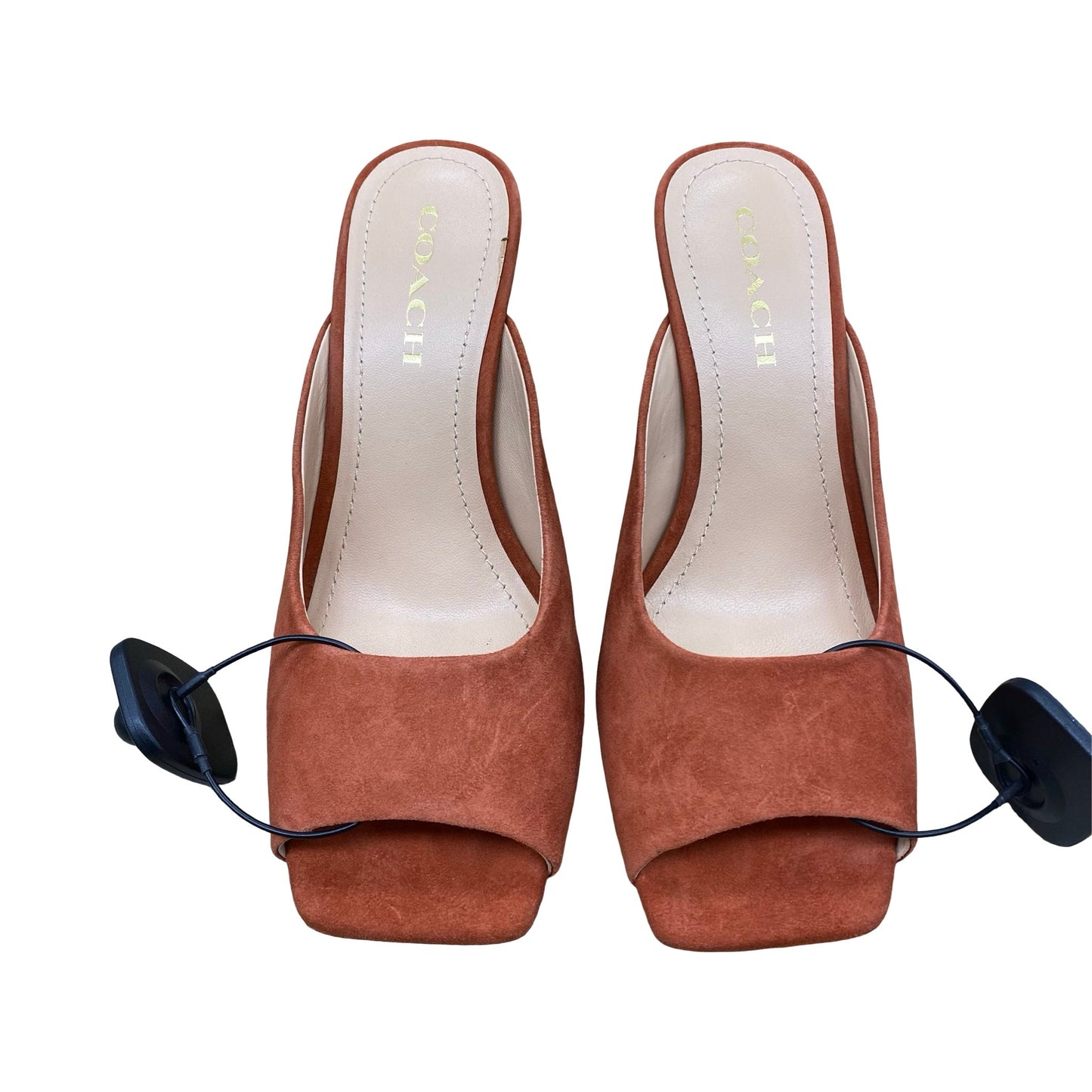 Sandals Designer By Coach In Orange, Size:9.5