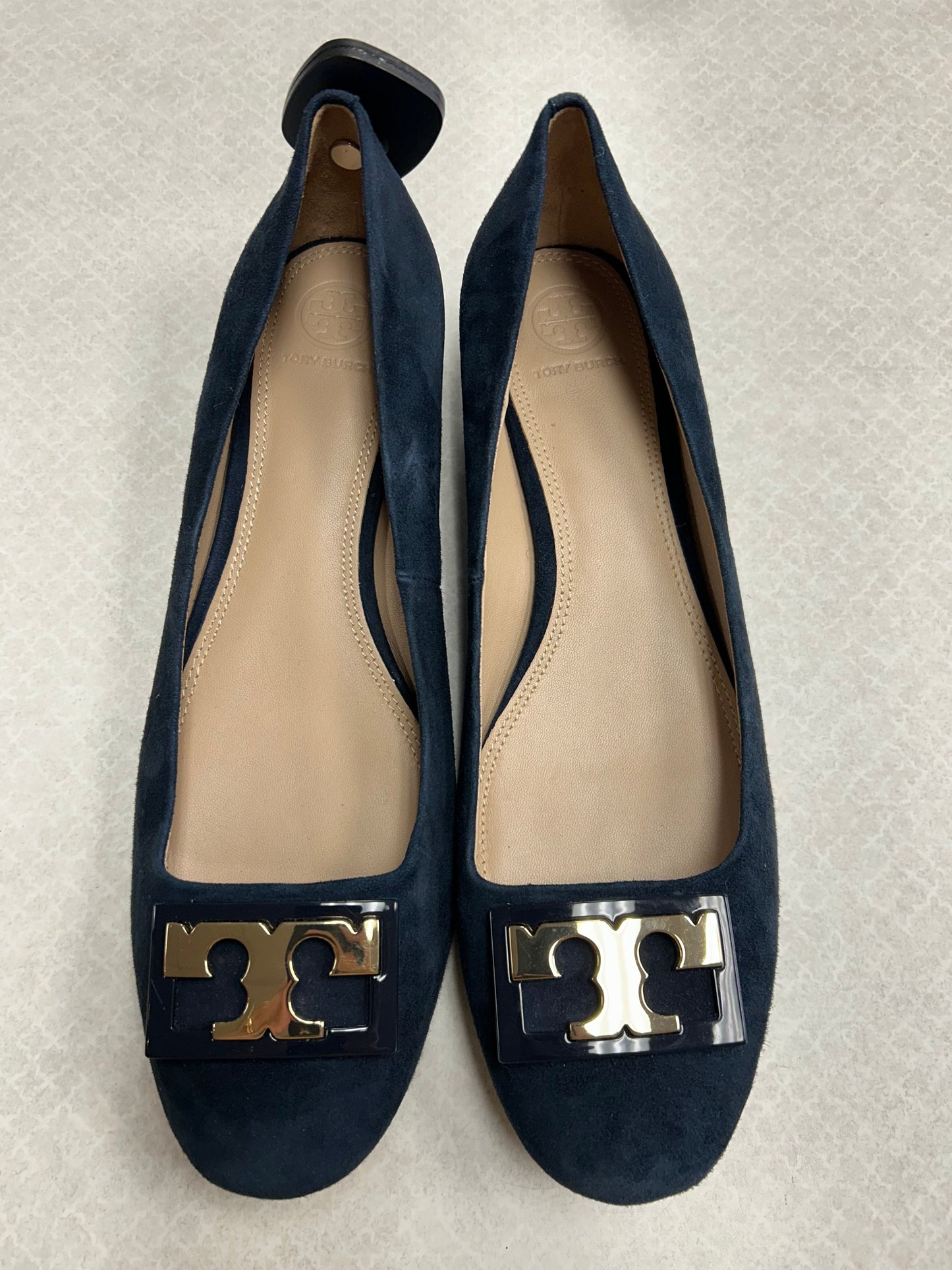 Shoes Designer By Tory Burch In Navy, Size:9.5