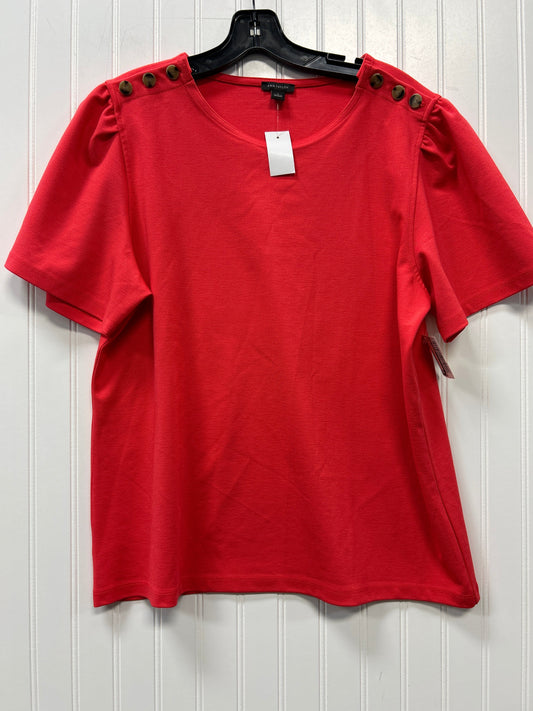Top Ss By Ann Taylor In Red, Size:L