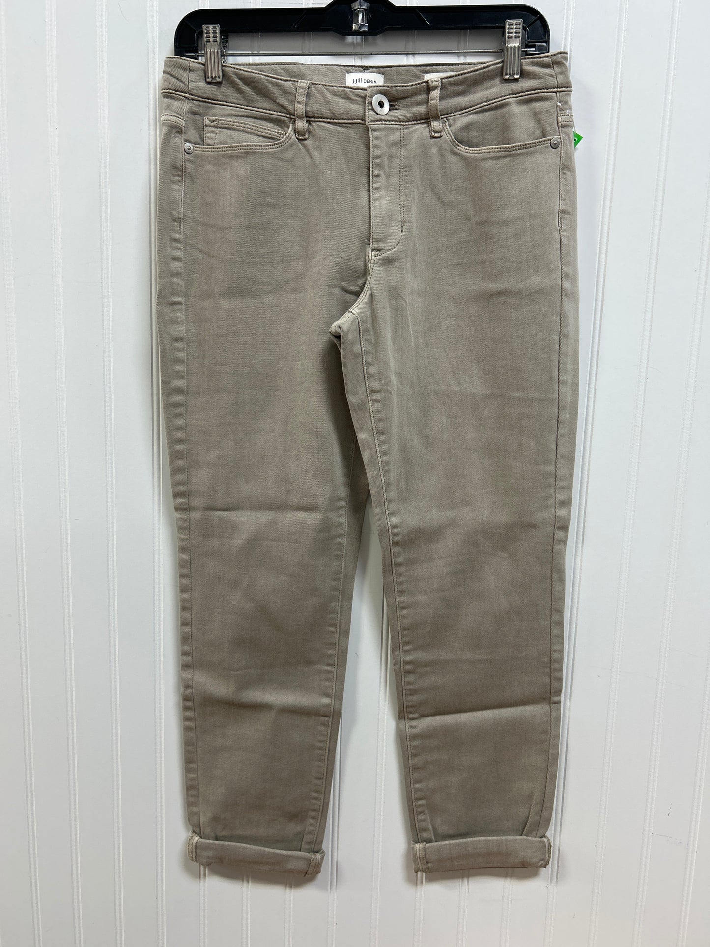 Jeans Skinny By J. Jill In Tan Denim, Size:6