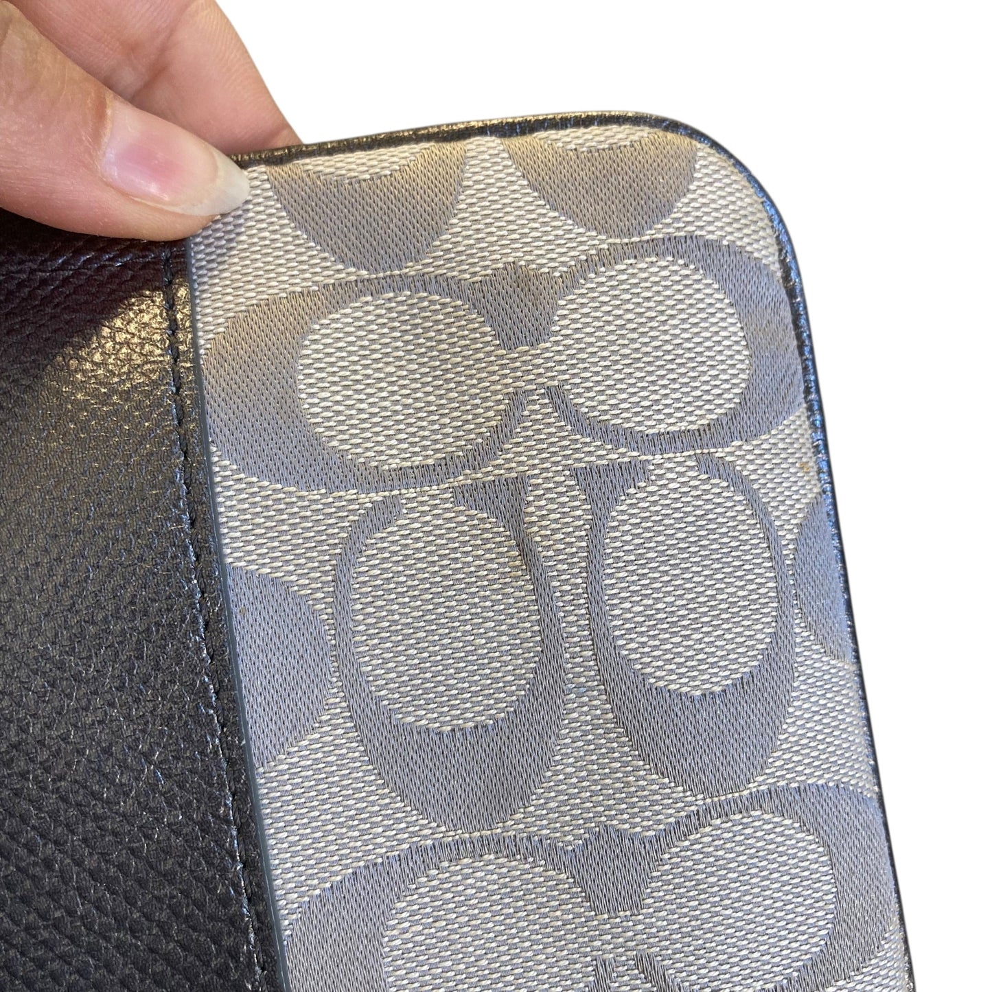 Crossbody Designer By Coach In Grey, Size:Small