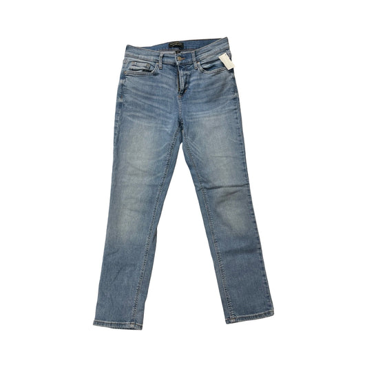 Jeans Straight By Banana Republic In Blue Denim, Size:6