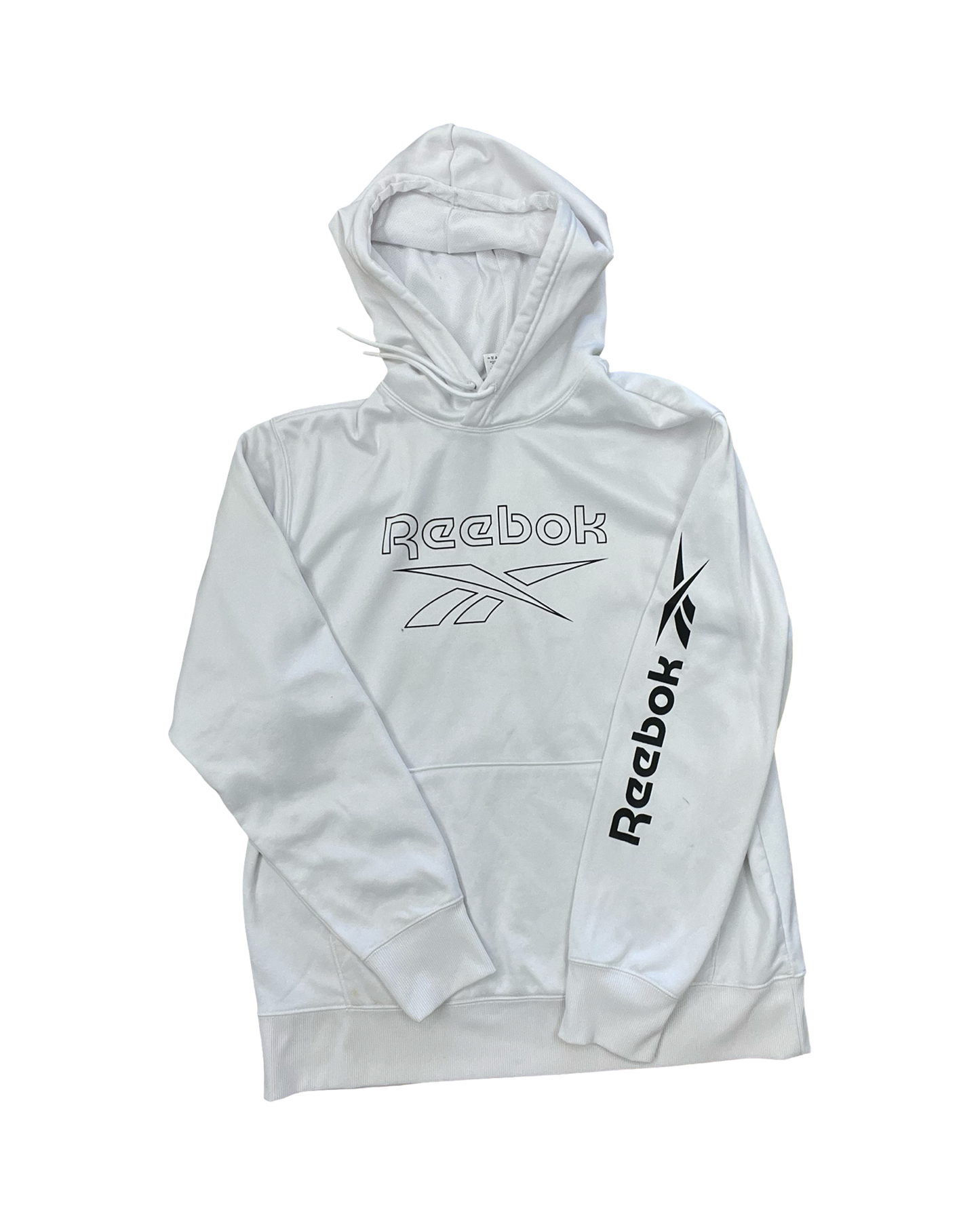 Sweatshirt Hoodie By Reebok In White, Size:L