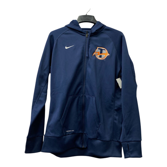Athletic Jacket By Nike Apparel In Navy, Size:1X
