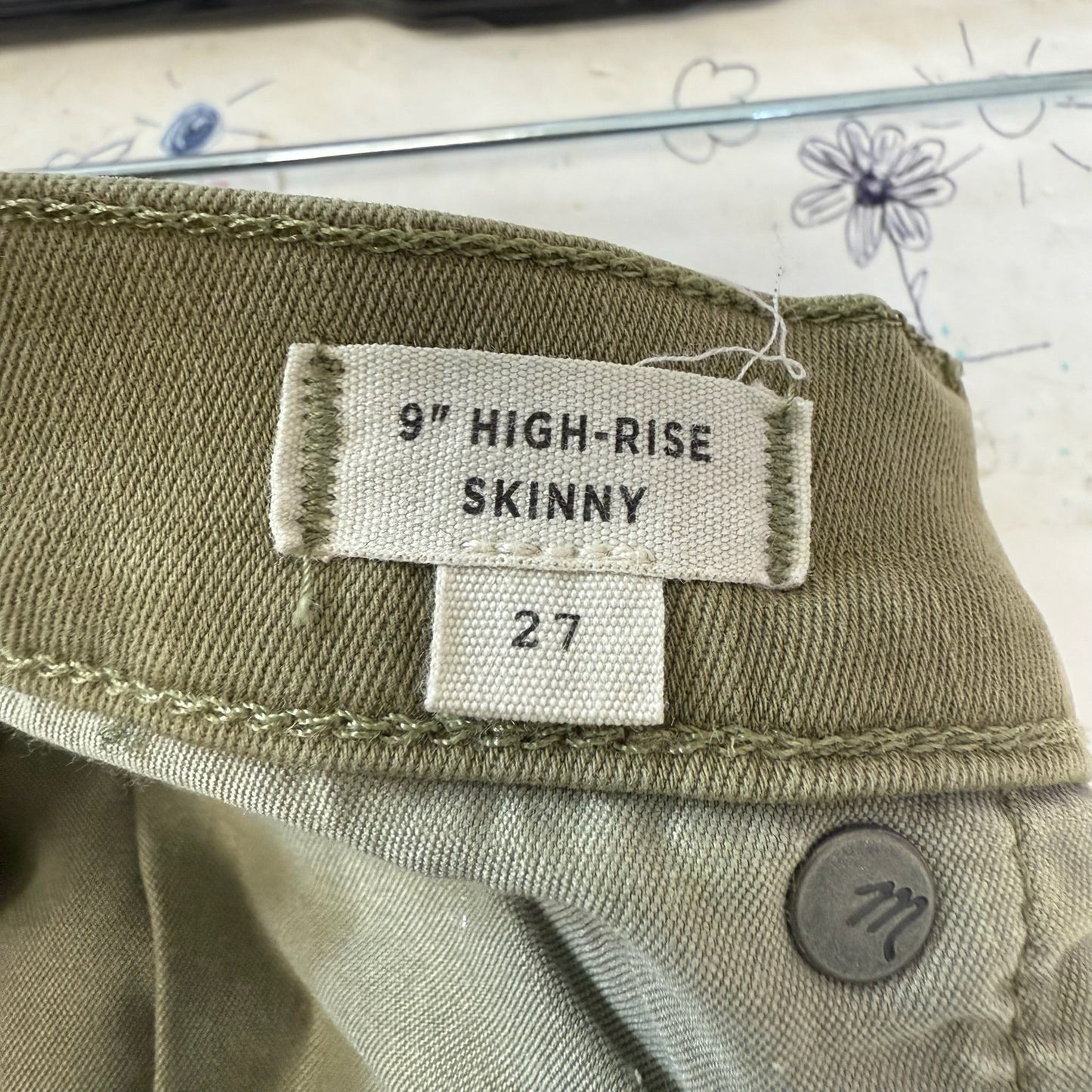 Jeans Skinny By Madewell In Green, Size: 4