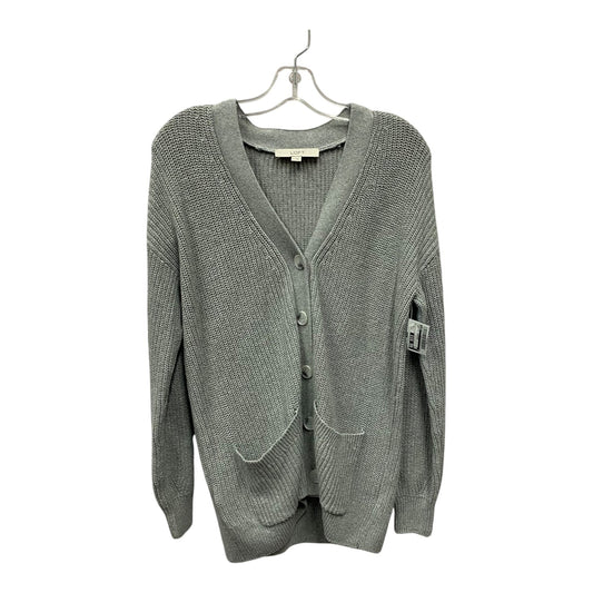 SWEATER CARDIGAN by LOFT In GREY, Size: S