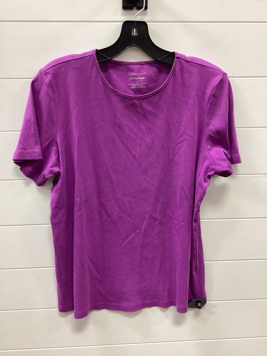 Top Ss By Christopher And Banks In Purple, Size:L