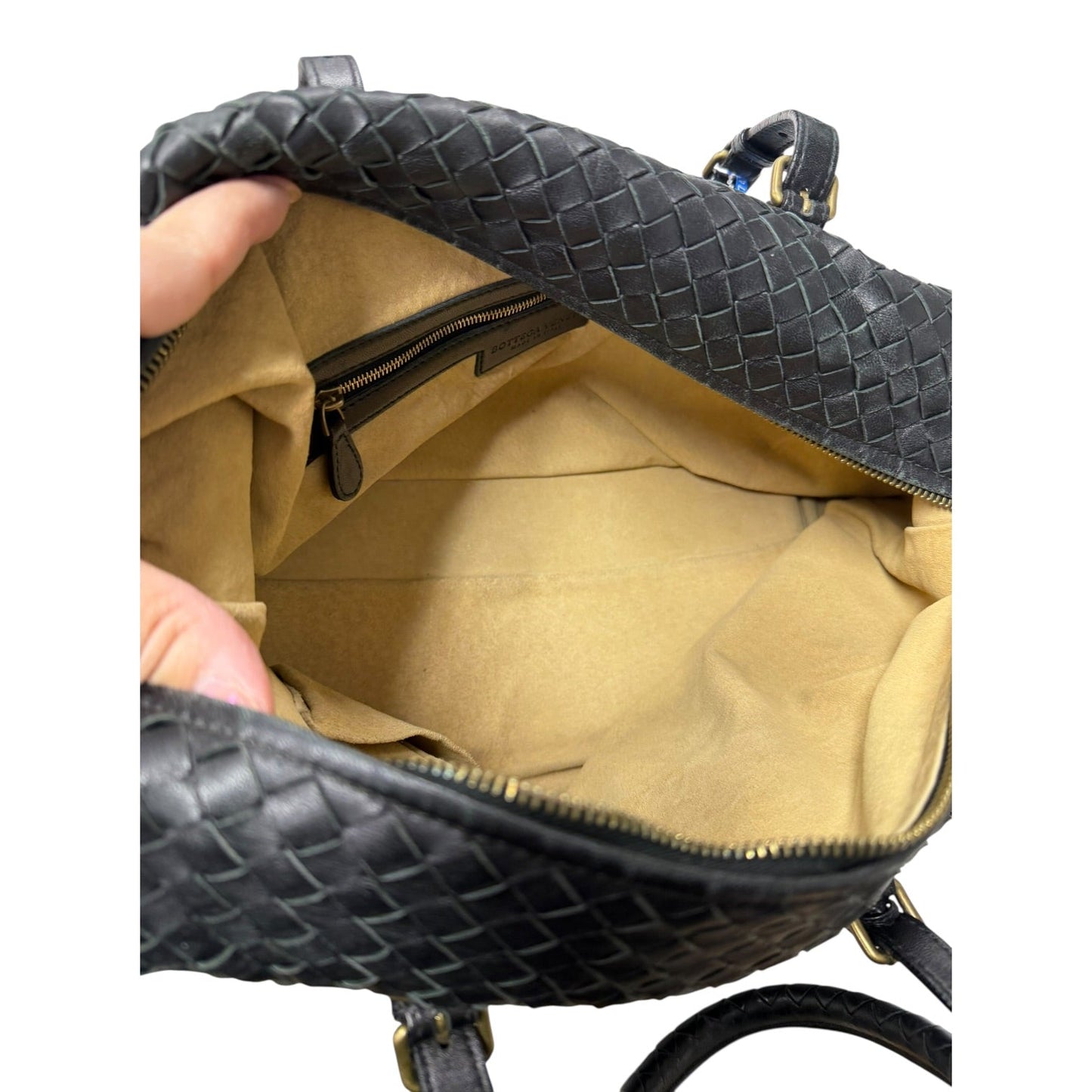 Handbag Luxury Designer By Bottega Veneta In Black, Size:Large