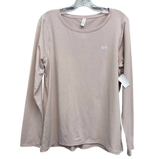 Athletic Top Ls Crewneck By Under Armour In Pink, Size:Xl
