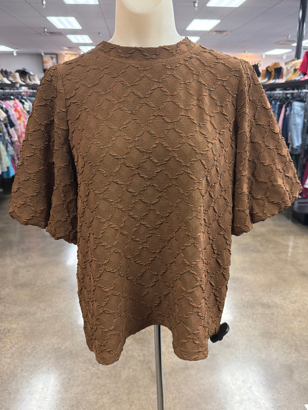 Top Ss By Joy Joy In Brown, Size:S