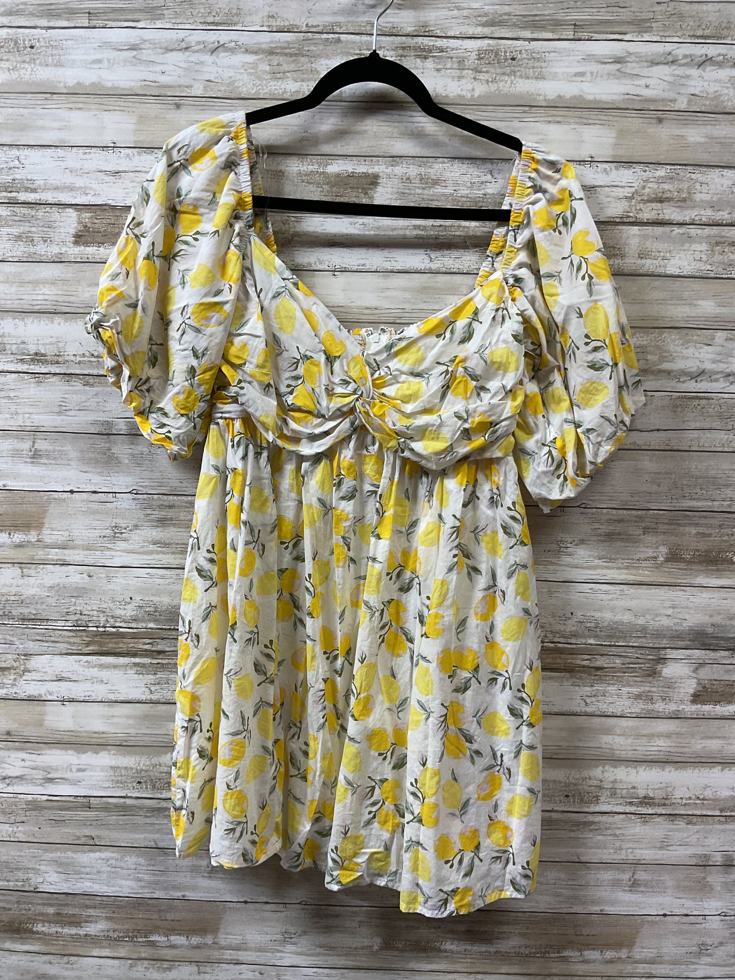 Dress Casual Short By Altard State In White & Yellow, Size:L