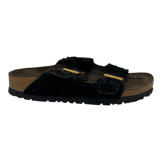 Sandals Flats By Birkenstock In Black, Size:6