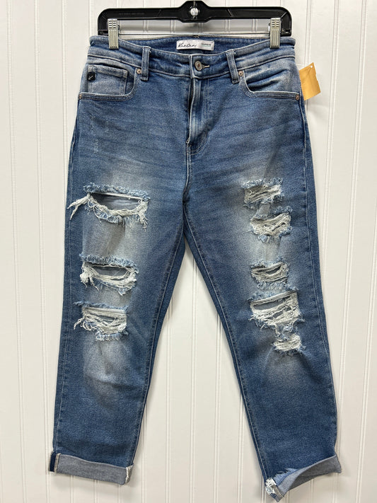 Jeans Straight By Kancan In Blue Denim, Size:4