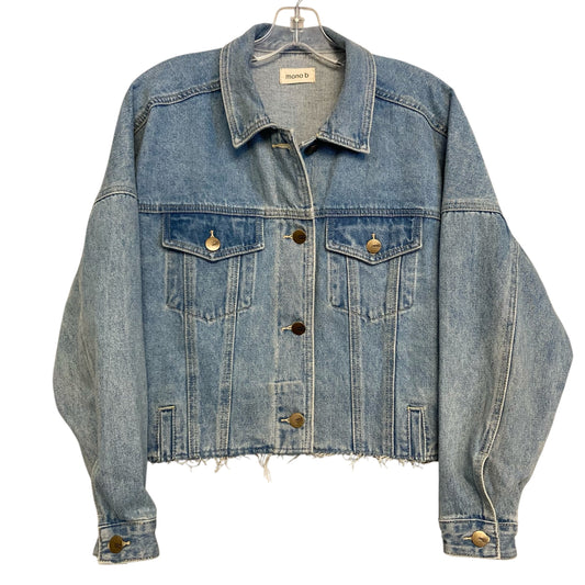 Jacket Denim By Mono B In Blue Denim, Size:M