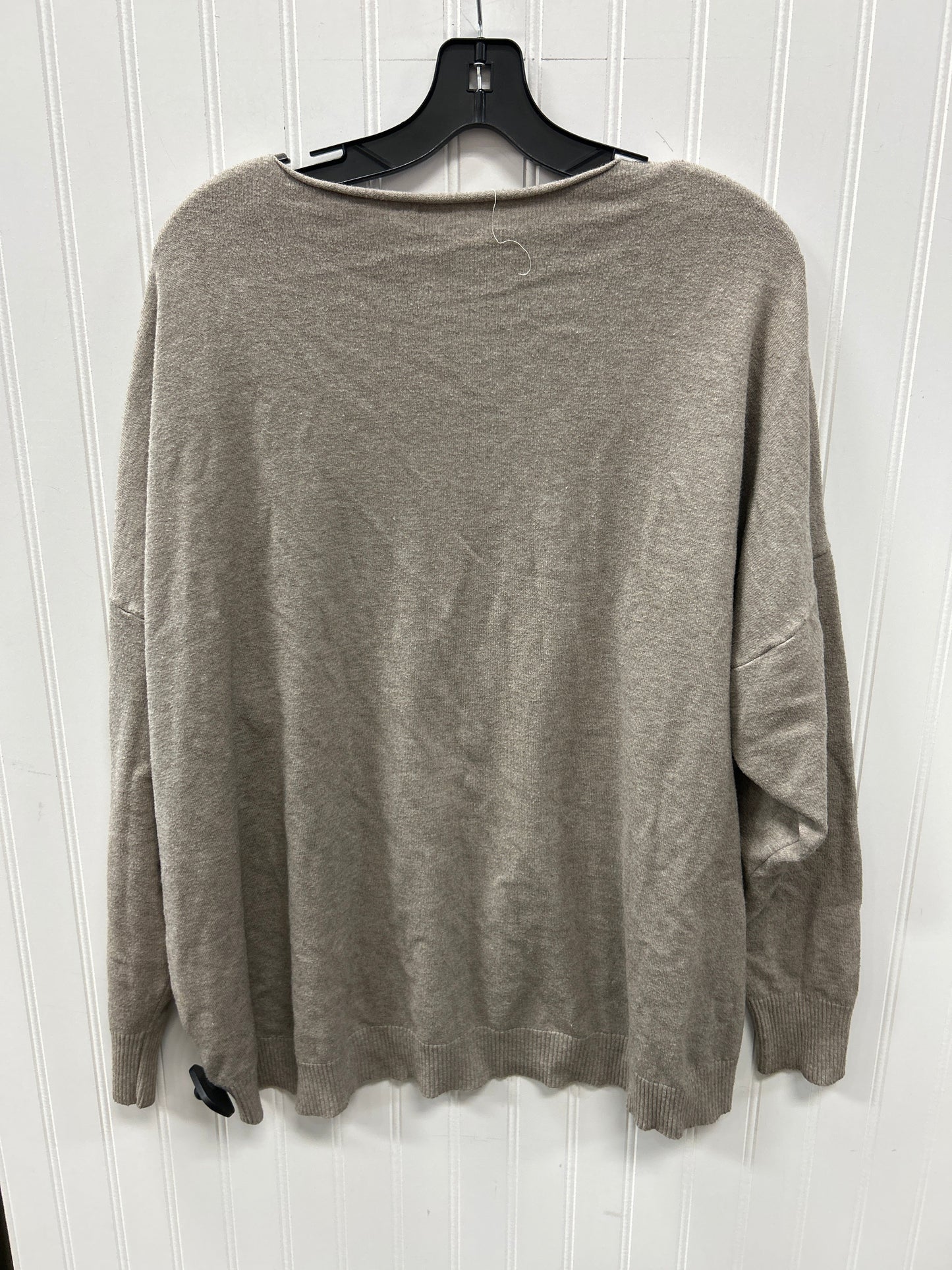 Top Ls By Zenana In Taupe, Size:3X