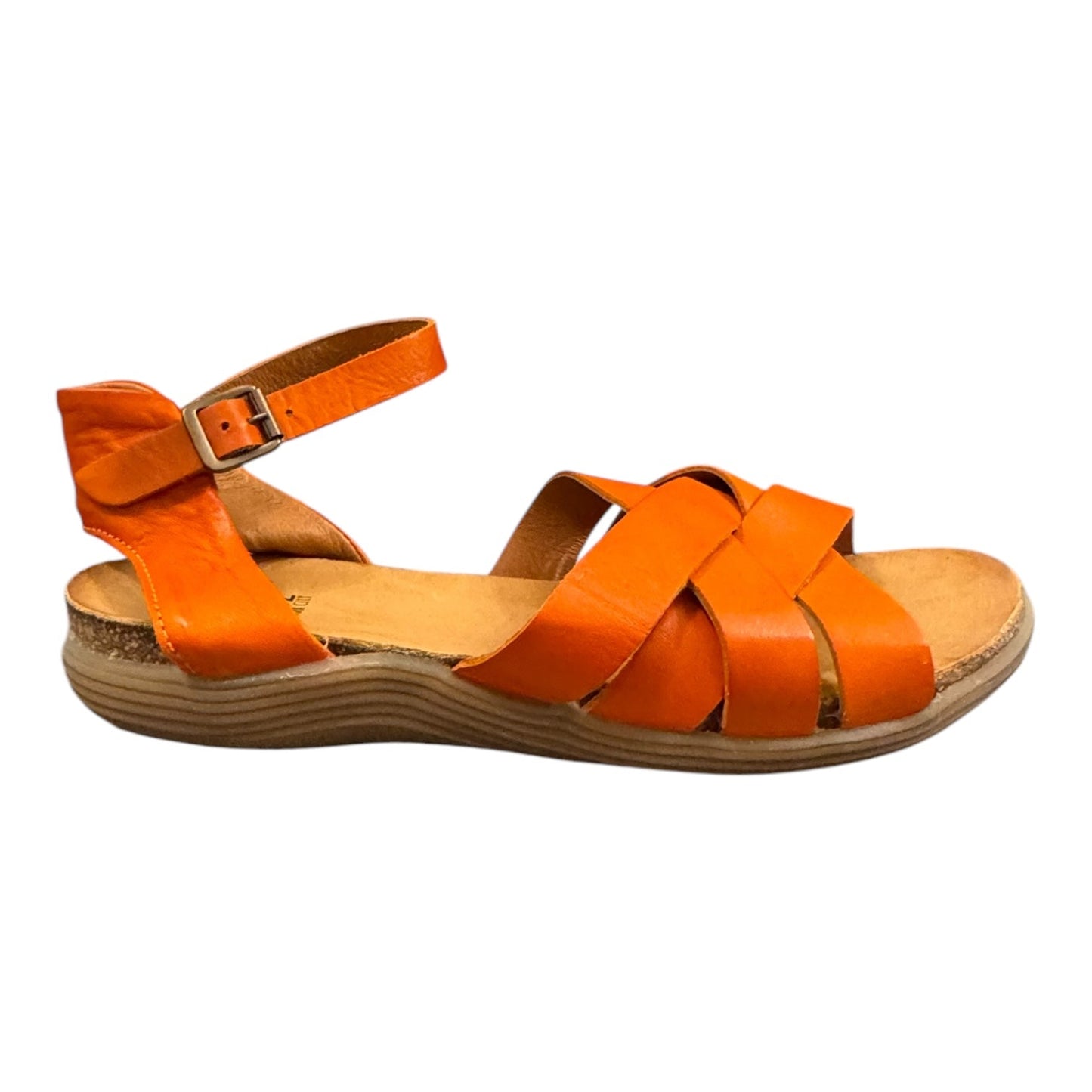 Sandals Flats By Miz Mooz In Orange, Size:8.5