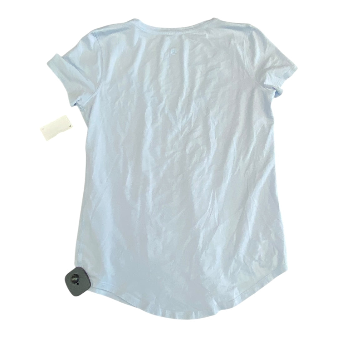 Athletic Top Ss By Lululemon In Blue, Size:S